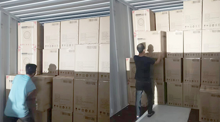 裝柜日常！日本客戶Sentern滾筒干衣機(jī)順利出貨