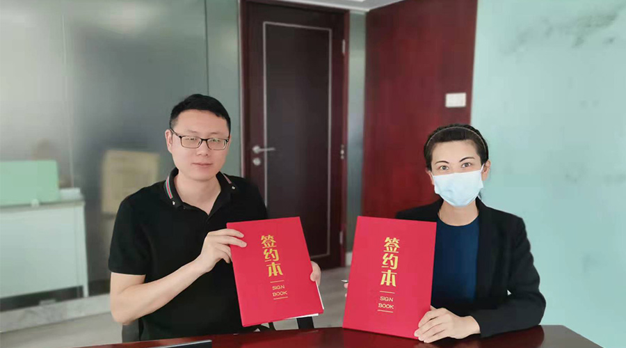 祝賀！金環(huán)電器與寧波某品牌電商客戶再次合作，簽約成功！